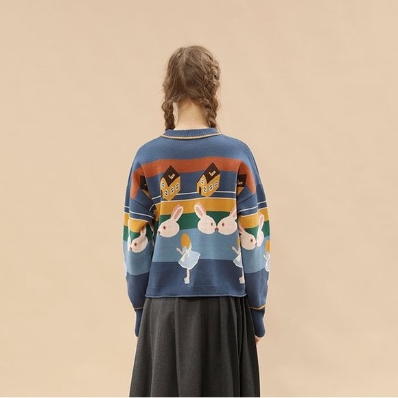 selling this alice and wonderland sweater! - Picture 3 of 3